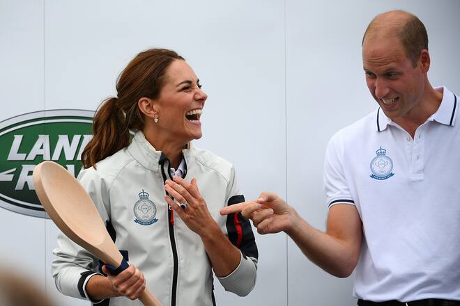 Herzogin Kate Prinz William King's Cup Regatta