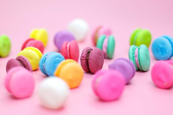 Bunte Macarons