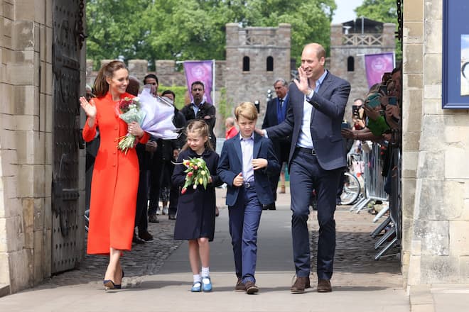 Herzogin Kate, Prinz William, Prinz George und Prinzessin Charlotte