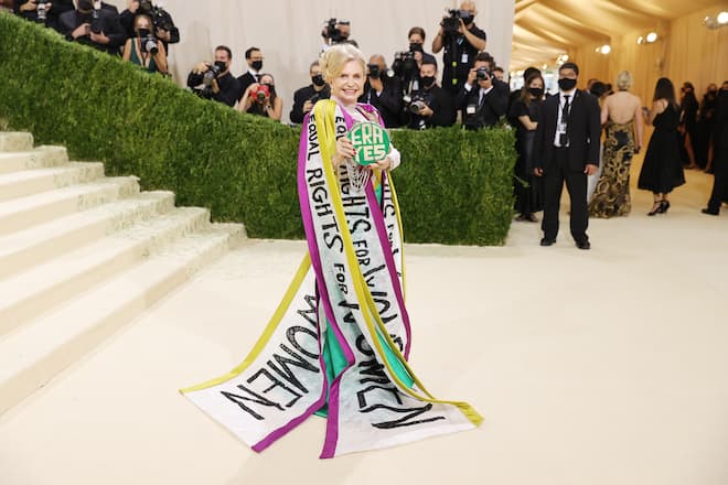 NEW YORK, NEW YORK - SEPTEMBER 13: Carolyn B. Maloney attends The 2021 Met Gala Celebrating In America: A Lexicon Of Fashion at Metropolitan Museum of Art on September 13, 2021 in New York City. (Photo by Mike Coppola/Getty Images)