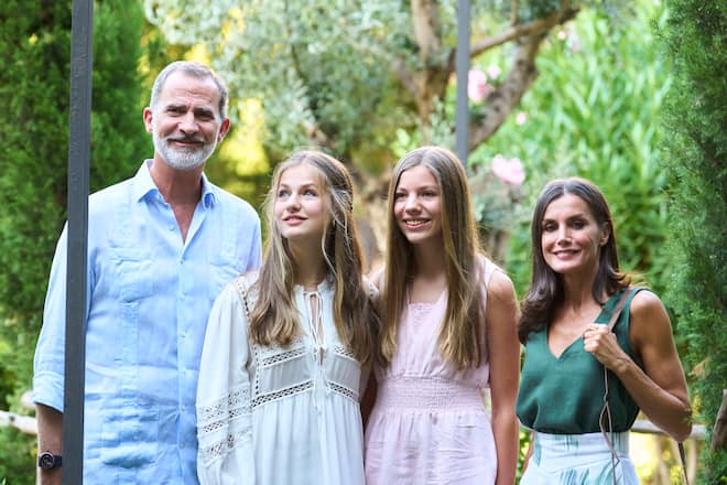 König Felipe Prinzessin Sofia Prinzessin Leonore Königin Letizia