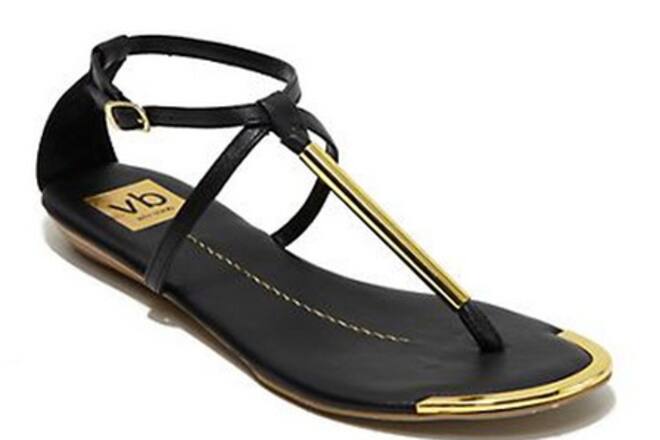 Metallische Sandalen