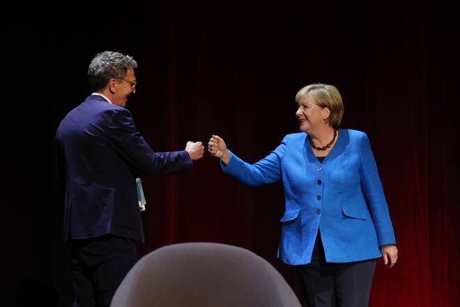 Angela Merkel und Alexander Osang