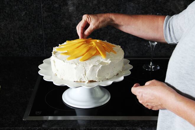 fork and flower X Si Style Rezept: Mango-Quark-Torte