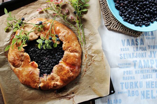 fork and flower X SI Style Rezept: Blaubeer Galette