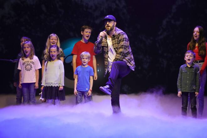 ZURICH, SWITZERLAND - OCTOBER 03: Bligg performs at the Award Night Ceremony of the 16th Zurich Film Festival at Opera House on October 03, 2020 in Zurich, Switzerland. (Photo by Andreas Rentz/Getty Images for ZFF)