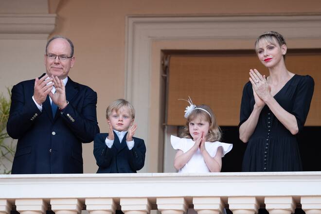 Fürstin Charlène Fürst Albert Prinz Jacques Prinzessin Gabriella von Monaco