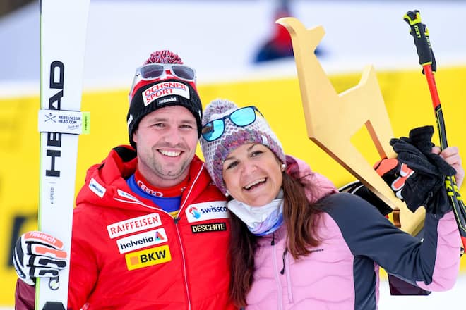 Beat Feuz und Freundin Katrin Triendl