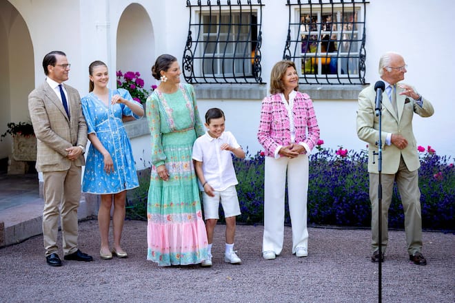 Estelle von Schweden mit Victoria Daniel Oscar von Schweden