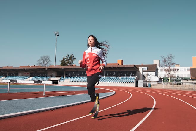 Abassia Rahmani rennt