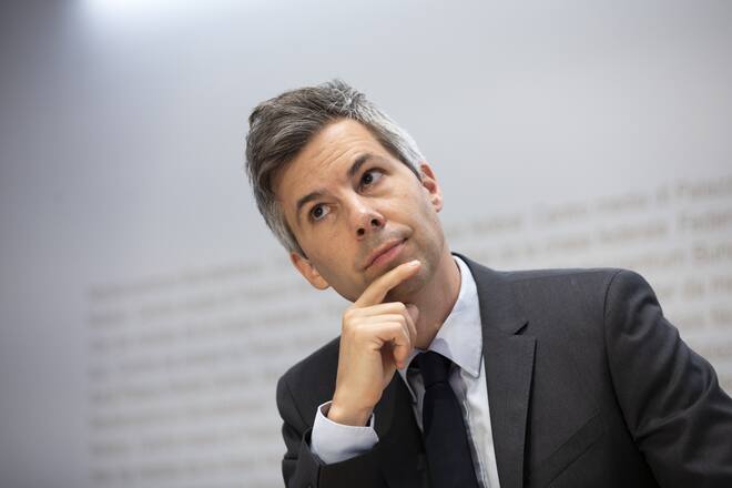 Marcel Salathe, Professor EPFL, spricht waehrend einer Medienkonferenz ueber die Lancierung der SwissCovid App und das Vollzugsmonitoring COVID-19, am Donnerstag, 25. Juni 2020 in Bern. (KEYSTONE/Peter Klaunzer)