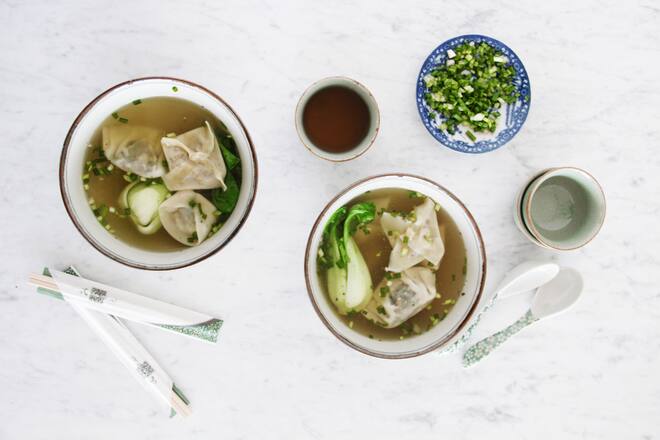 fork and flower X SI Style Rezept: Wonton Miso Suppe
