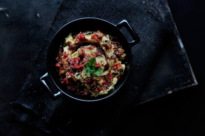 fork and flower X SI Style Rezept: Kartoffelstock mit gegrillten Pepperoni