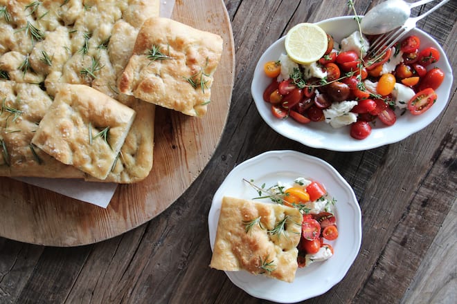 fork and flower X Si Style Rezept: Allerbeste Focaccia