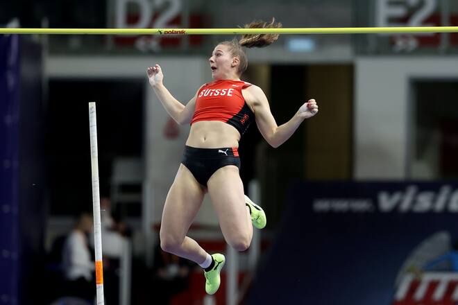 Angelica Moser an der Hallen-EM in Torun