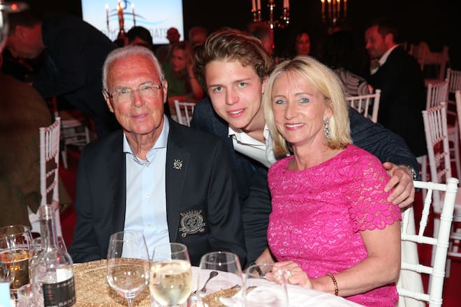 Franz Beckenbauer, Joel Beckenbauer und Heidi Beckenbauer