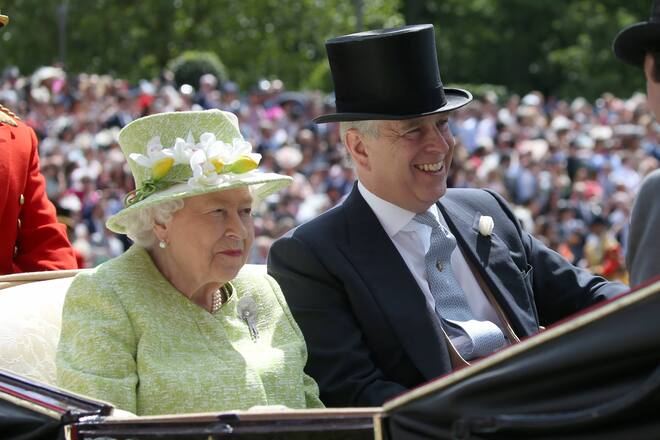 Queen Elizabeth und Prinz Andrew