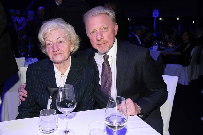 RUST, GERMANY - APRIL 12: Boris Becker and his mother Elvira Becker during the Radio Regenbogen Award at Europapark on April 12, 2019 in Rust, Germany. (Photo by Gisela Schober/Getty Images)