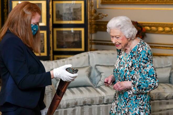 Die Queen im Buckingham Palast