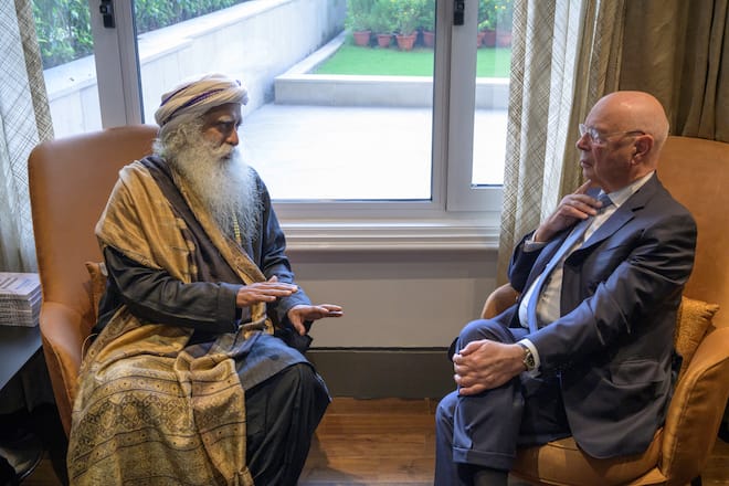 Klaus Schwab, WEF in Indien