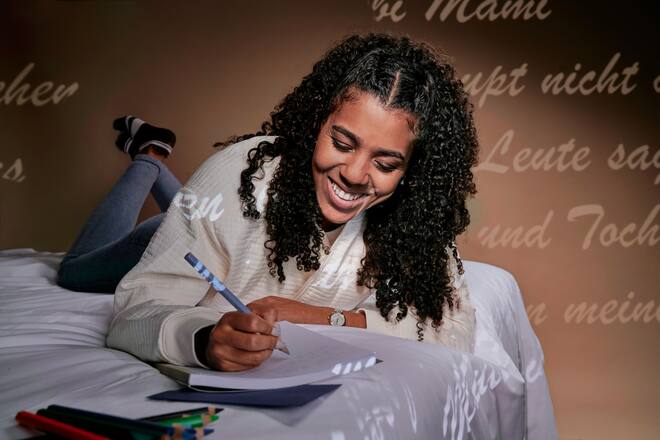 Mujinga Kambundji, Leichtathletin, Muttertag, Brief an die Mutter