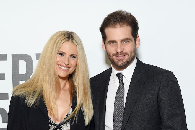 MILAN, ITALY - FEBRUARY 21: Michelle Hunziker and Tommaso Trussardi attend 'Grazia Scandal' party during Milan Fashion Week Fall/Winter 2018/19 on February 21, 2018 in Milan, Italy. (Photo by Venturelli/Getty Images)