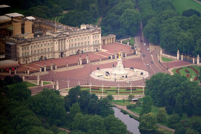 Buckingham Palace aus der Luft