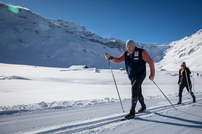 Christian Stucki + Familie im Schnee