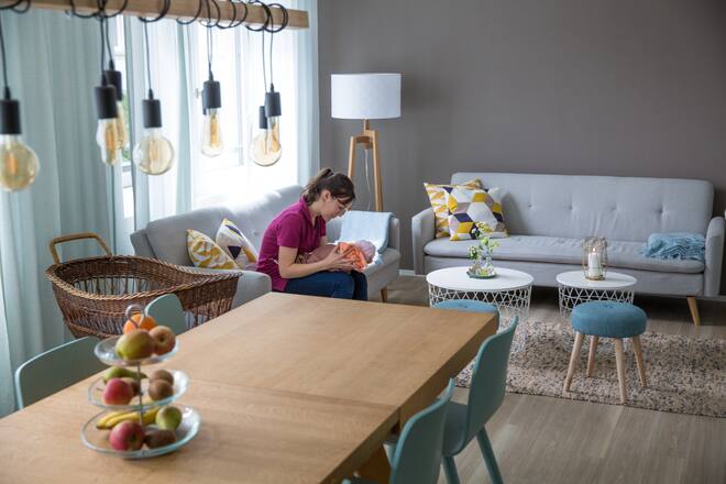 Wochenbett-Etage im Geburtshaus St. Gallen