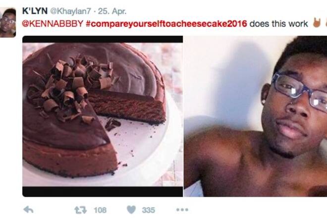 Twitter Trends Hashtag #compareyourselftoacheescake im Netz Fotos