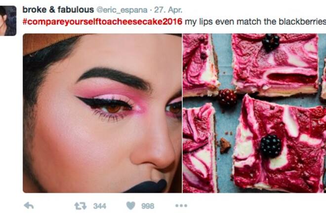 Twitter Trends Hashtag #compareyourselftoacheescake im Netz Fotos