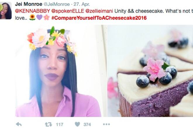 Twitter Trends Hashtag #compareyourselftoacheescake im Netz Fotos