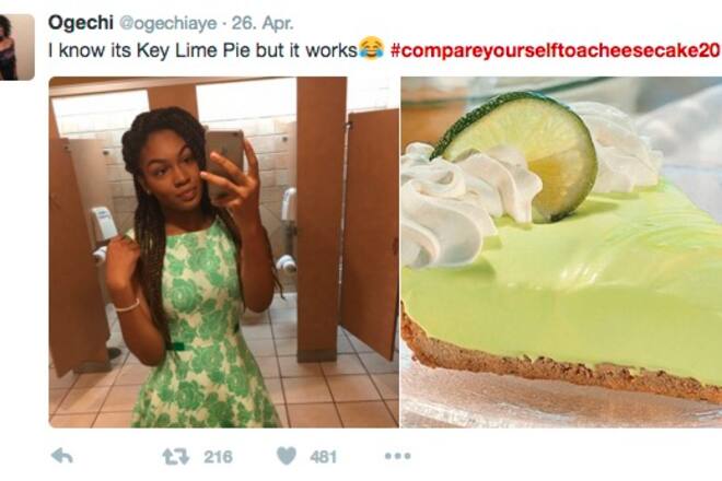 Twitter Trends Hashtag #compareyourselftoacheescake im Netz Fotos