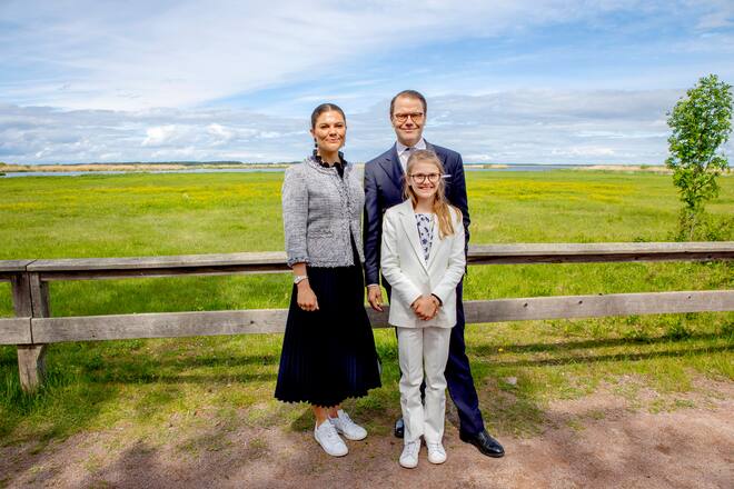 Victoria, Daniel und Estelle von Schweden