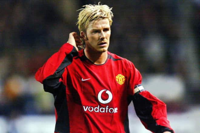 david beckham blonde