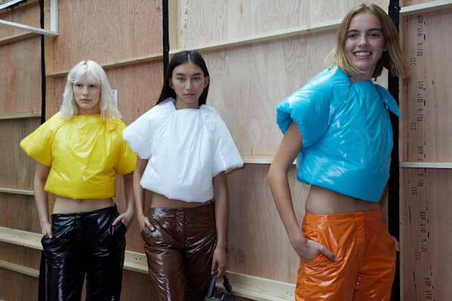Backstage at the JW Anderson Spring 2024 Ready To Wear Fashion Show held at The Roundhouse on September 16, 2023 in London, England. (Photo by Francisco Gomez de Villaboa/WWD via Getty Images)