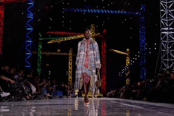 PARIS, FRANCE - MARCH 09: (EDITORIAL USE ONLY - For Non-Editorial use please seek approval from Fashion House) A model walks the runway during the Chanel Womenswear Fall/Winter 2026-2027 show as part of Paris Fashion Week on March 09, 2026 in Paris, France. (Photo by Peter White/Getty Images)
