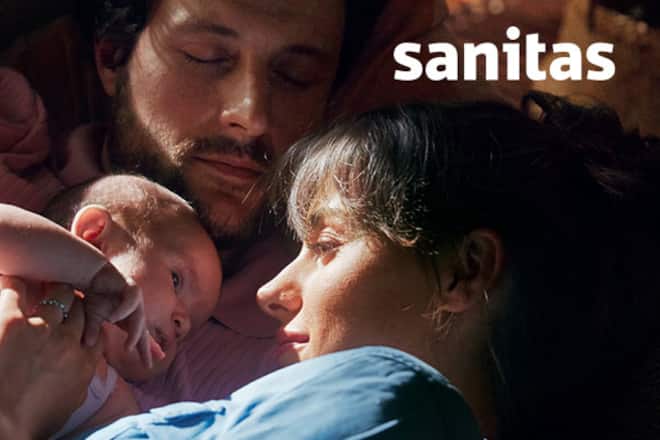 Junges Paar mit Baby