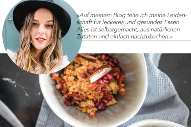 Couscous-Salat mit Datteln & Granatapfelkernen von Livia Bass von Simple and More