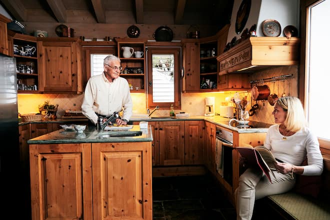 Living Bob Lutz, Manager, Ehefrau Terry Lutz, Feriendomizil, Silvaplana