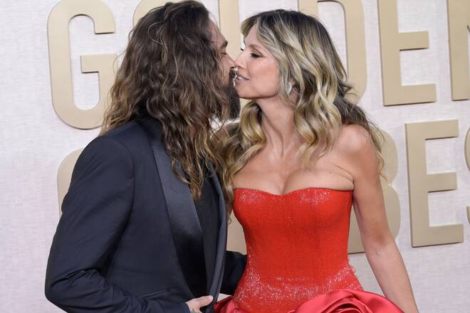 81st Annual Golden Globe Awards 07 January 2024 - Beverly Hills, California - Tom Kaulitz and Heidi Klum. 81st Annual Golden Globe Awards at The Beverly Hilton Hotel. Photo Credit: Billy Bennight/AdMedia Beverly Hills California United States EDITORIAL USE ONLY PUBLICATIONxNOTxINxUKxAUS Copyright: xx BillyxBennightx admphotostwo870835