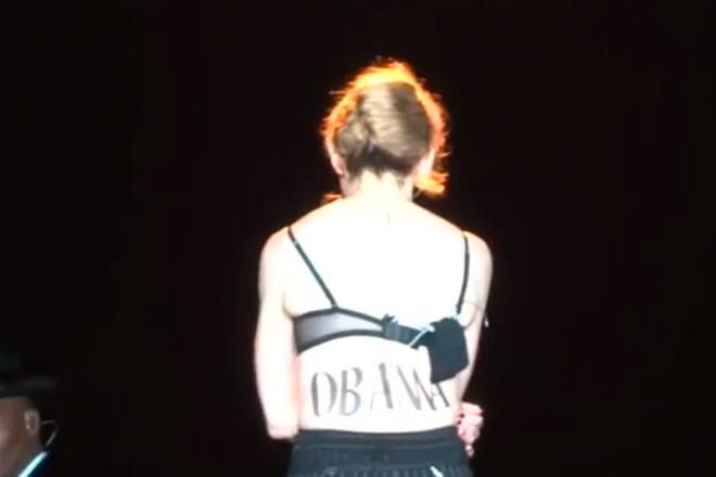 Wahlkampf Mode 2012: Madonna Obama Tattoo