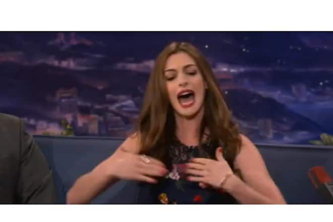 Anne Hathaway Catwoman Batman Set Paparazzi Rap Conan
