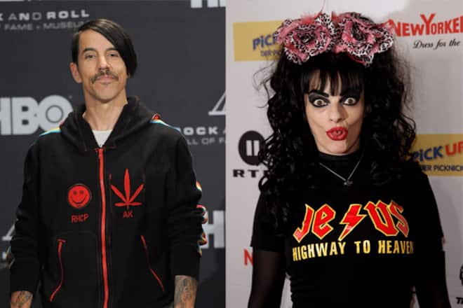Anthony Kiedis und Nina Hagen