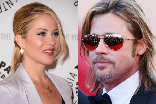 Christina Applegate und Brad Pitt