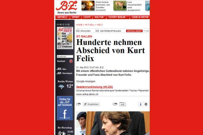 Kurt Felix internationale Medien BZ Berlin