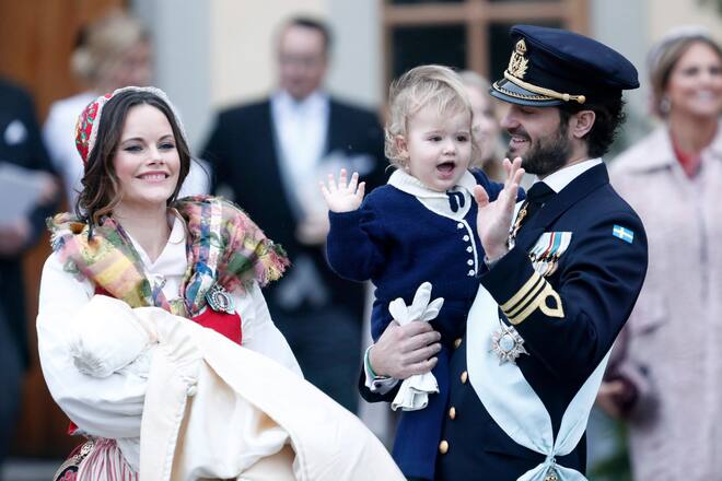 Taufe Prinz Gabriel mit Prinz Alexander Carl Philip und Prinzessin Sofia