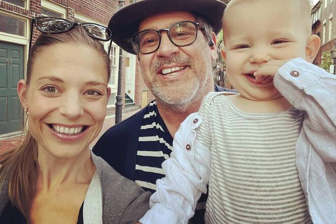 Eveline Suter mit Ehemann Danny und Sohn Findley in Boston