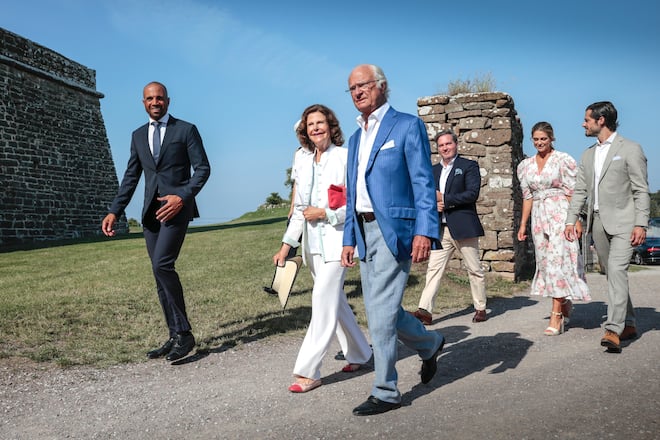 Madeleine von Schweden mit Prinz Carl Philip Königin Silvia König Carl Gustaf Chris O'Neill