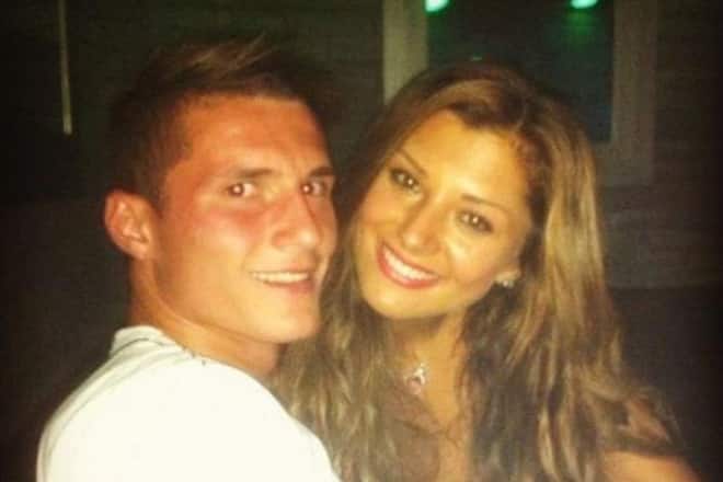 Miss Schweiz Kandidatin 2013 Dorina Podrimja mit Taulant Xhaka